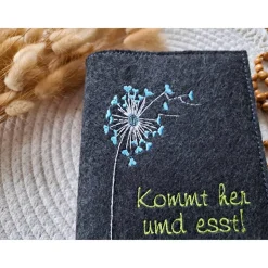 Gotteslobhülle Filz Kommunion 2025 kommt her und esst! personalisierbar Einband Handgemachte Filzhülle