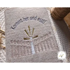 Gotteslobhülle Filz  Kommunion 2025 personalisierbar Jesus mit Kindern 