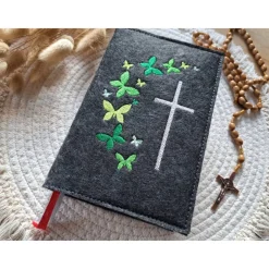 Gotteslobhülle Filz Kommunion 2025 kommt her und esst! personalisierbarer Einband Erstkommunion