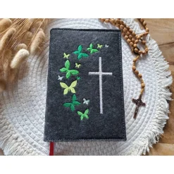 Gotteslobhülle Filz Kommunion 2025 kommt her und esst! personalisierbarer Einband Erstkommunion