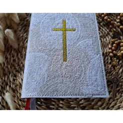 Gotteslobhülle Filz Kommunion 2025 personalisierbar Ornamente 