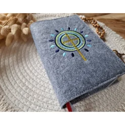 Gotteslobhülle Filz Kommunion 2025 kommt her und esst! personalisierbarer Einband Erstkommunion