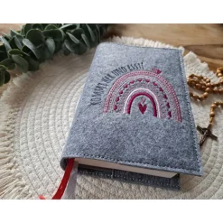 Gotteslobhülle Filz Kommunion 2025 kommt her und esst! personalisierbar Einband Handgemachte Filzhülle Boot