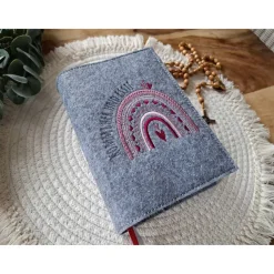 Gotteslobhülle Filz Kommunion 2025 kommt her und esst! personalisierbar Einband Handgemachte Filzhülle Boot