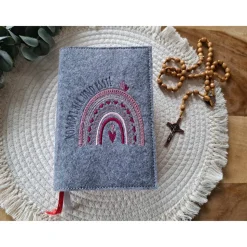 Gotteslobhülle Filz Kommunion 2025 kommt her und esst! personalisierbar Einband Handgemachte Filzhülle Boot