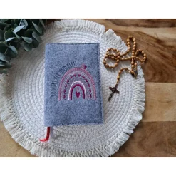 Gotteslobhülle Filz Kommunion 2025 kommt her und esst! personalisierbar Einband Handgemachte Filzhülle Boot