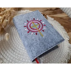 Gotteslobhülle Filz Kommunion 2025 kommt her und esst! personalisierbarer Einband Erstkommunion