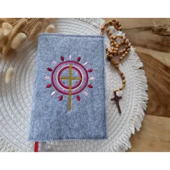 Gotteslobhülle Filz Kommunion 2025 kommt her und esst! personalisierbarer Einband Erstkommunion