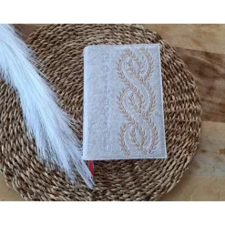 Gotteslobhülle Filz Kommunion 2025 personalisierbar Herz Schmetterlinge 