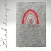 Gotteslobhülle Filz REGENBOGEN HERZEN Boho  KL211