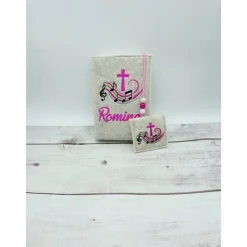 Gotteslobhülle Gebetbuch Hülle Musik Geschenk Kommunion Firmung Geschenkidee Gott Kirche religiös personalisiert