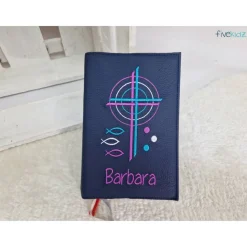 Gotteslobhülle Gotteslob Einband Leder blau