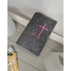 Gotteslobhülle, Gotteslobeinband,  Filz, bestickt, Kommunion