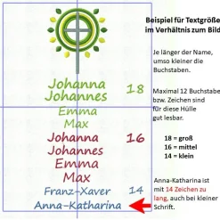 Gotteslobhülle, grauer Filz mit orangem Muster, personalisierbar