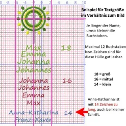 Gotteslobhülle, grauer Filz mit orangem Muster, personalisierbar