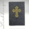 Gotteslobhülle Großdruck Ausgabe Filz ORNAMENT KREUZ  KL70