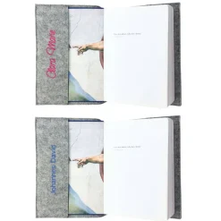 Gotteslobhülle Ichtys Fisch Name personalisiert. Filz vegan