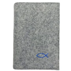 Gotteslobhülle Ichtys Fisch Name personalisierbar. Filz vegan K103