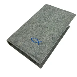 Gotteslobhülle Ichtys Fisch Name personalisierbar. Filz vegan K103