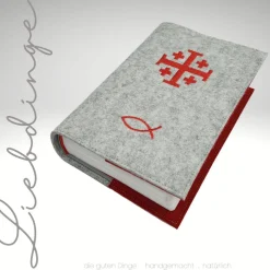 Gotteslobhülle JERUSALEM KREUZ Filz. Gesangbuch. Gotteslob  KL238