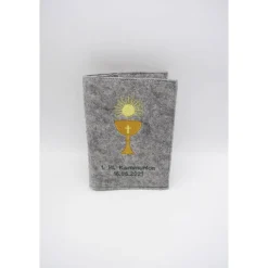 Gotteslobhülle Kelch Gebetbuch Hülle Geschenk Kommunion Firmung Rosenkranz religiös personalisierbar