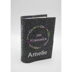 Gotteslobhülle kleine Fische Gebetbuch Hülle Geschenk Kommunion Firmung Konfirmation Geschenkidee Gott Kirche religiös
