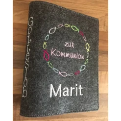 Gotteslobhülle kleine Fische Gebetbuch Hülle Geschenk Kommunion Firmung Konfirmation Geschenkidee Gott Kirche religiös