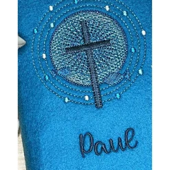 Gotteslobhülle, Kommunion, Firmung, Konfirmation, Kreuz, gestickt, Filz, Geschenk, Mädchen, Junge,  personalisierbar
