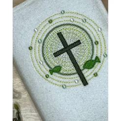 Gotteslobhülle, Kommunion, Firmung, Konfirmation, Kreuz, gestickt, Filz, Geschenk, Mädchen, Junge,  personalisierbar