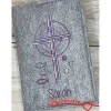Gotteslobhülle, Kommunion, Firmung, Konfirmation, Kreuz, gestickt, Filz, Geschenk, Mädchen, Junge,  personalisierbar, mi