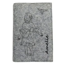 Gotteslobhülle Kommunion Mädchen Name personalisiert. Filz vegan K112