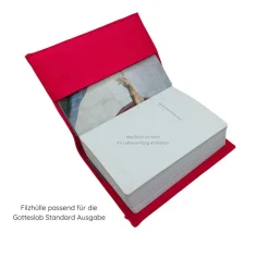 Gotteslobhülle Kreuz Fische Name personalisiert. Filz. mit Verschluss