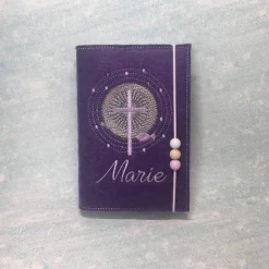 Gotteslobhülle Kreuz mit Schrein Gebetbuch Hülle Geschenk Kommunion Firmung Geschenkidee Gott Kirche personalisiert