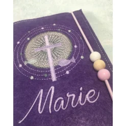 Gotteslobhülle Kreuz mit Schrein Gebetbuch Hülle Geschenk Kommunion Firmung Geschenkidee Gott Kirche personalisiert