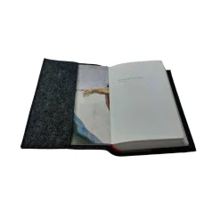 Gotteslobhülle Kreuz offen Name personalisiert. Filz vegan K114