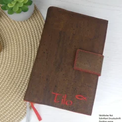 Gotteslobhülle personalisiert aus Kork – Bibelhülle, Geschenk zur Kommunion & Konfirmation