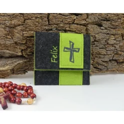 Gotteslobhülle personalisiert aus Filz – Gesangbuchhülle & Bibelhülle als Geschenk zur Konfirmation, Kommunion oder Firmung