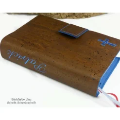 Gotteslobhülle personalisiert aus Kork – Bibelhülle, Geschenk zur Kommunion & Konfirmation