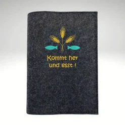 Gotteslobhülle Wollfilz *Kommt her und esst* Filz