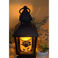 Grab  Laterne mit 6h Timer, Personalisiert,  Gedenklicht, Trauerlicht, Trauerlaterne, Erinnerungslicht, Grab Laterne