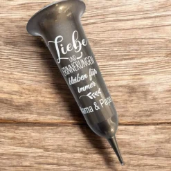 Grab Vase, Grabdeko, Grabschmuck 