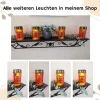 Grabbleuchte, Grabkerze, weihnachtlich, Solar
