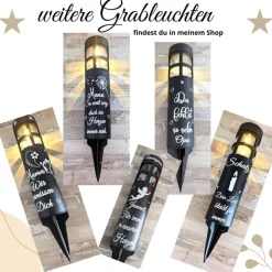 Grabbleuchte, Grabkerze, weihnachtlich, Sternschnuppe, Solar