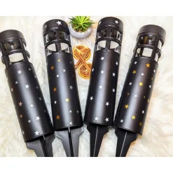 Grabbleuchte, Grabkerze, weihnachtlich, Solar