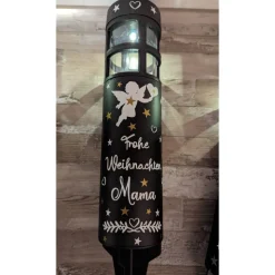 Grabbleuchte, Grabkerze, weihnachtlich, Solar