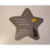 Grabdeko für Sternenkind | wetterfester personalisierter Stern mit Elefant | kindgerechte Grabgestaltung