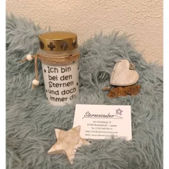 Grabkerze - Ich bin bei den Sternen und doch immer da.