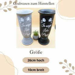 Grablicht , Personalisiert,  Gedenklicht, Trauerlicht, Trauerlaterne, Erinnerungslicht, Grab Laterne