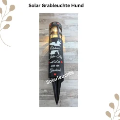 Grablicht/ erinnerungslicht Solar für Pferde, Personalisiert, Gedenklicht, Trauerlicht, Erinnerungslicht, Grabdekoration