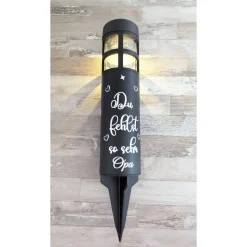 Grablicht Solar Herzen, Personalisiert,  Gedenklicht, Trauerlicht, Erinnerungslicht, Grab